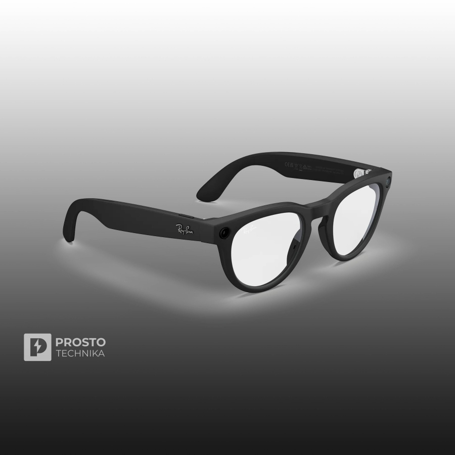 Ray-Ban Headliner (Gen 2) Матовый Чёрный с Прозрачными Линзами